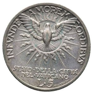 obverse: VATICANO Coppia Sede Vacente 5 e 10 lire 1939