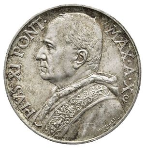 reverse: VATICANO Pio XI  10 Lire argento 1931 ALTA CONSERVAZIONE