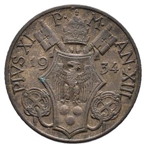 reverse: VATICANO Pio XI 10 centesimi 1934