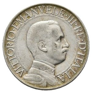 reverse: VITTORIO EMANUELE III - 1 Lira Quadriga argento 1913 