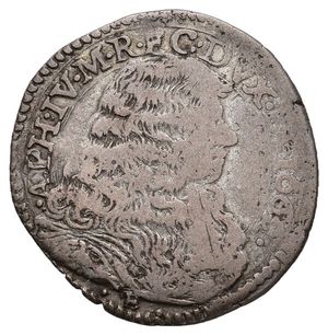 reverse: MODENA - Alfonso IV D Este (1658-1662)  Mezza Lira 1662 