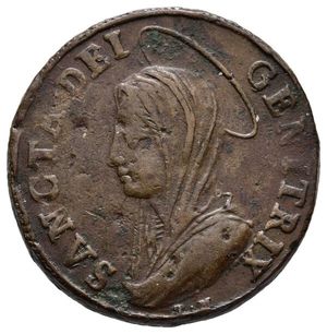 reverse: PERUGIA - Stato Pontificio , Pio VI (1775-1799) 5 Baiocchi Madonnina  1797 