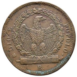 reverse: REPUBBLICA ROMANA -  3 Baiocchi 1849 R  