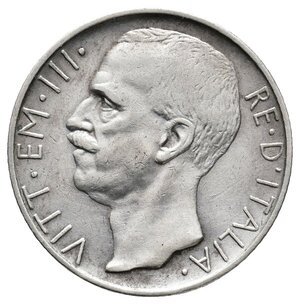 reverse: Vittorio Emanuele III - 10 Lire Biga argento 1928 1 rosetta BB Tracce pulizia