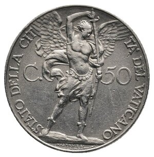 obverse: VATICANO - Pio XI - 50 Centesimi 1931