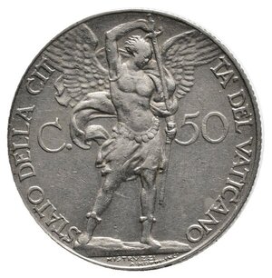 obverse: VATICANO - Pio XI - 50 Centesimi 1932