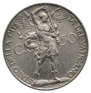 obverse: VATICANO - Pio XI - 50 Centesimi 1933/34