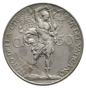obverse: VATICANO - Pio XI - 50 Centesimi 1934