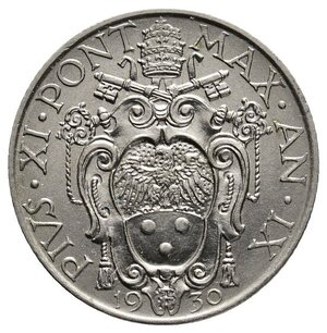 reverse: VATICANO - Pio XI - 1 Lira 1930