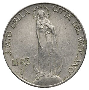 obverse: VATICANO - Pio XI - 1 Lira 1933/34