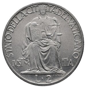 obverse: VATICANO - Pio XII - 2 Lire 1942