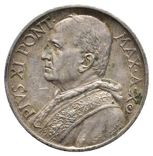 reverse: VATICANO - Pio XI - 5 Lire argento 1931
