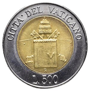 obverse: VATICANO - Giovanni Paolo II - 500 Lire Bimetallico 2000 FDC RARA