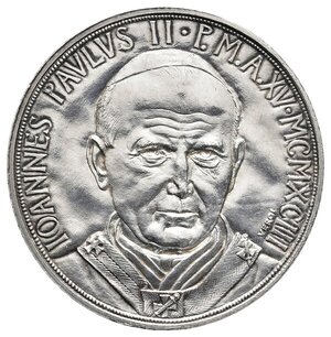 reverse: VATICANO - Giovanni Paolo II - 1000 Lire argento 1993
