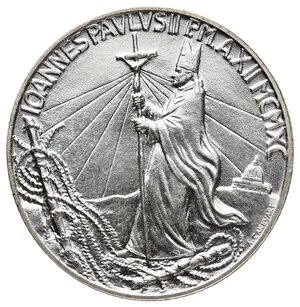 reverse: VATICANO - Giovanni Paolo II - 1000 Lire argento 1990
