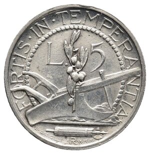 reverse: SAN MARINO - 5 Lire argento 1935