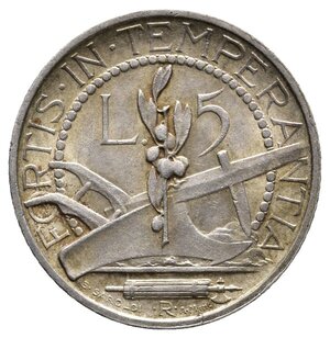 reverse: SAN MARINO - 5 Lire argento 1936
