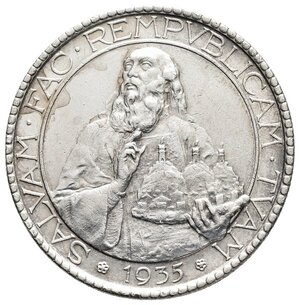 obverse: SAN MARINO - 20 Lire argento 1935 BB+