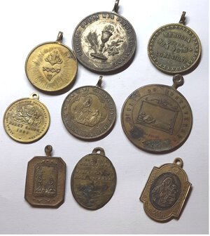 obverse: Lotto medaglie Religiose Ottocentesche