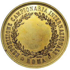 obverse: Medaglia Esposizione Campionaria  Internazionale Roma,  bronzo dorato, diam.44mm