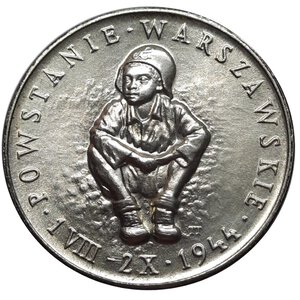 obverse: Polonia, medaglia Varsavia argento 1984, diam.35 mm