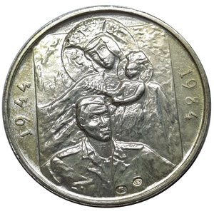 reverse: Polonia, medaglia Varsavia argento 1984, diam.35 mm