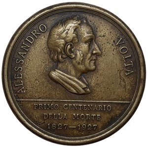 obverse: Medaglia Alessandro Volta 1927, diam.69 mm