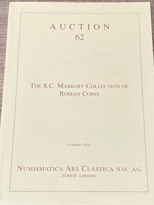 obverse: NAC – Numismatica Ars Classica, The S.C. Markoff Collection of Roman Coins. Auction no. 62. Zurich, 6 October 2011. Buono stato.