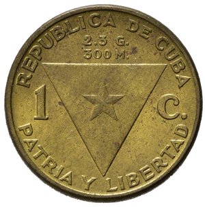 obverse: CUBA. 1 centavo 1953. 100° anniversario nascita Jose Marti. KM#26. FDC