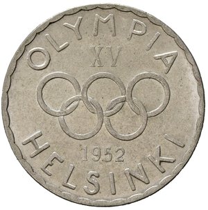 reverse: FINLANDIA. 500 Markkaa 1952 H. Ag. KM35. qFDC