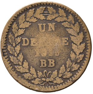 reverse: FRANCIA. Un decime 1815 BB (Strasburgo). KM701. MB