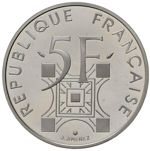 obverse: FRANCIA. 5 Francs 1989 