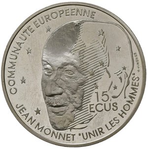 reverse: FRANCIA. 100 francs - 15 ecus 1992 