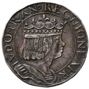 obverse: FRANCIA. III Repubblica. Essai del ducato oro di Luigi XII (XIX sec.). Ag (6,50 g). VG 3964. qSPL
