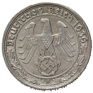 obverse: GERMANIA. Terzo reich. 50 Reichspfennig 1939 A. Ni. SPL
