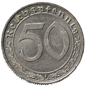 reverse: GERMANIA. Terzo reich. 50 Reichspfennig 1939 A. Ni. SPL