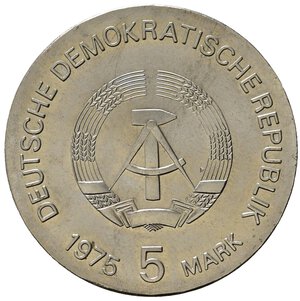 obverse: GERMANIA. DDR. 5 marchi 1975 