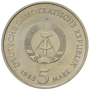 obverse: GERMANIA. DDR. 5 marchi 1983 A 