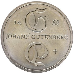 reverse: GERMANIA. DDR. 10 Mark 1968 