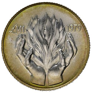 reverse: MALTA. 1 Pound 1979. Ag. KM51. P/L