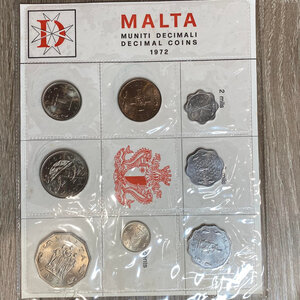 obverse: MALTA. Set Coins 1972. FDC