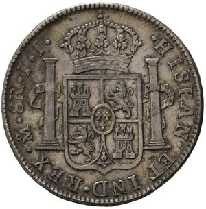 reverse: MESSICO. Ferdinando VII (1808-1821). Mexico City. 8 Reales 1818. Ag. KM111. qBB/BB