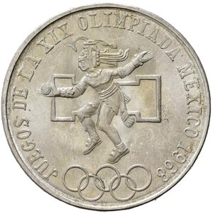 reverse: MESSICO. 25 Pesos 1968. Ag. FDC