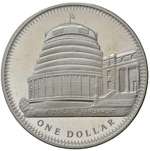reverse: NUOVA ZELANDA. Dollaro 1978 (o). KM47a. Ag. Proof
