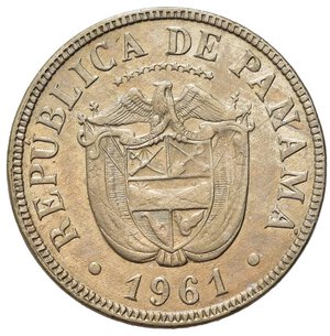 obverse: PANAMA. Repubblica. 5 centesimos di Balboa 1961. qFDC