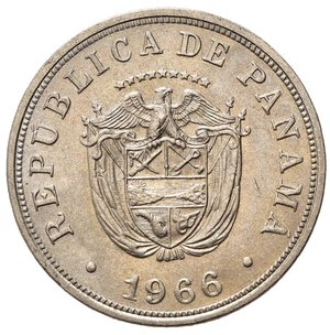 obverse: PANAMA. Repubblica. 5 centesimos di Balboa 1966. qFDC