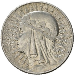 reverse: POLONIA. 5 Zlotych 1933 (W). Ag. Y21. qSPL