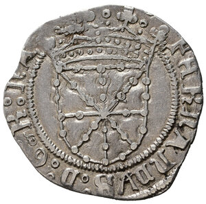 obverse: SPAGNA. Navarra. Fernando II (1479-1516). Pamplona. 1 Real. Ag (3,25 g). BB+