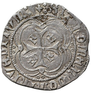 reverse: SPAGNA. Navarra. Fernando II (1479-1516). Pamplona. 1 Real. Ag (3,25 g). BB+