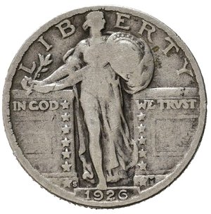 reverse: STATI UNITI. 1/4 dollar 1926 